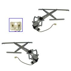 08-11 Sequoia; 07-10 Tundra; 07-10 Tundra Crew Max Front Door Power Window Regulator w/Motor PAIR