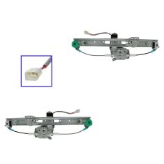 99-05 BMW 325i 330i 323i 328i Rear Door Power Window Regulator w/Motor PAIR
