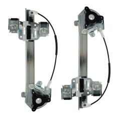 00-05 Buick Lesabre Rear Door Window Regulator w/o Motor PAIR
