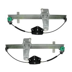 00 (from 3/10/00)-04 Jeep Grand Cherokee Front Door Window Regulator w/o Motor PAIR