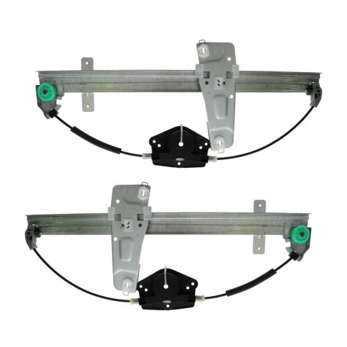 00 (from 3/10/00)-04 Jeep Grand Cherokee Front Door Window Regulator w/o Motor PAIR