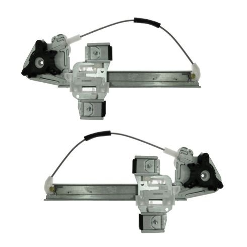 00-05 Pontiac Bonneville Rear Door Window Regulator w/o Motor PAIR