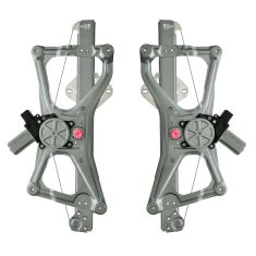 06-11 Acura CSX, Honda Civic Sedan, Civic Hybrid Front Door Power Window Regulator w/Motor PAIR