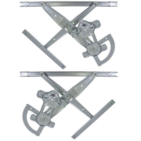 99-11 F250SD, F350SD; 99-03 F450SD, F550SD; 00-05 Excursion Frnt Door Pwr Wdw Reglatr w/o Motor PAIR