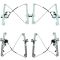 00-07 Chevy, GMC Pickup/SUV Multifit Front & Rear Door Power Window Regulator w/Motor (Set of 4)