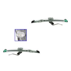 00-06 BMW X5 Rear Door Power Window Regulator w/Motor PAIR