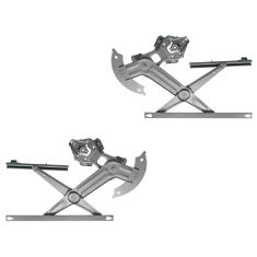 02-08 Dodge Ram 1500;  03-09 2500; 03-11 3500 Front Door Power Window Regulator w/o Motor PAIR