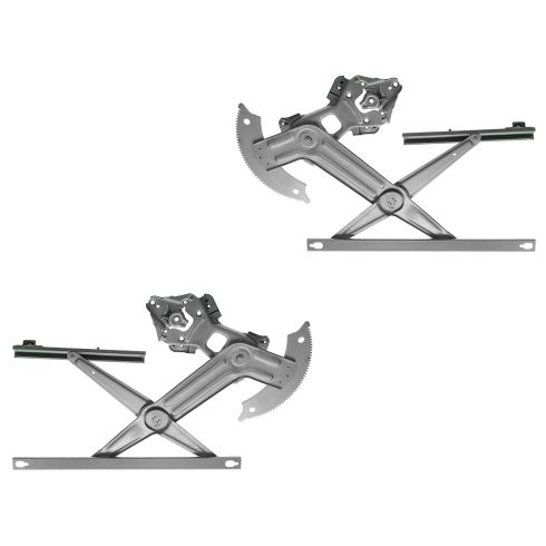 02-08 Dodge Ram 1500;  03-09 2500; 03-11 3500 Front Door Power Window Regulator w/o Motor PAIR