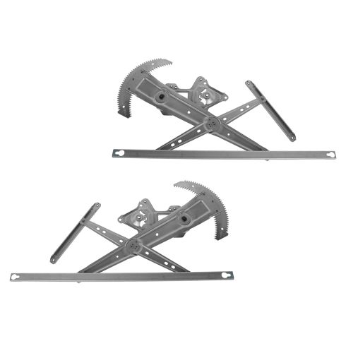 97-01 Honda CR-V Front Door Power Window Regulator w/o Motor PAIR