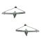 94-96 Toyota Camry 2DR Power Window Regulator w/o Motor PAIR
