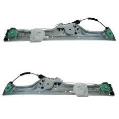 07-11 BMW X5; 10-12 X5M Rear Door Power Window Regulator w/o Motor PAIR