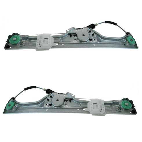 07-11 BMW X5; 10-12 X5M Rear Door Power Window Regulator w/o Motor PAIR