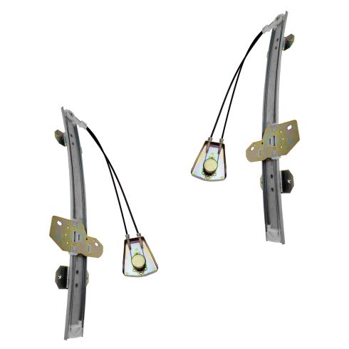 94-97 Honda Accord Sedan Front Door Manual Window Regulator PAIR