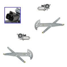 97-05 Venture Silhouette Pwr Wdw Reg & Motor Front PAIR