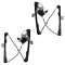 01-07 Ford Focus 4dr Pwr Window Regulator w/Mtr Pair
