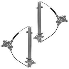 03-06 Mitsubishi Outlander Front Door Power Window Regulator w/o Motor Pair