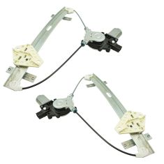 04-08 Acura TL Rear Door Power Window Regulator w/Motor Pair