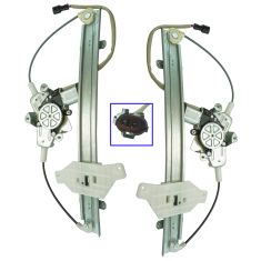 04-08 Suzuki Forenza; 05-08 Reno; 04-07 Chevy Optra Front Door Power Window Regulator w/Motor Pair