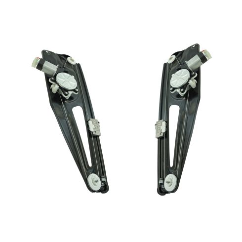 03-09 Land Rover Range Rover Rear Door Power Window Regulator w/Motor Pair