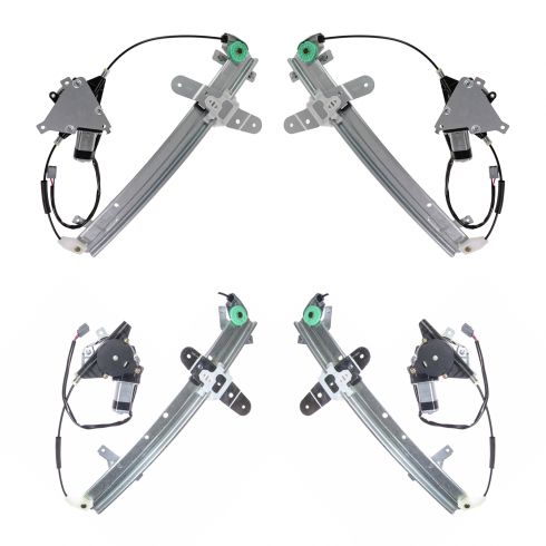 92-11 Crown Vic; 92-10 Grd Marquis; 03-04 Marauder Power Window Regulator with Motor (Set of 4)