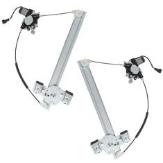 03-09 Hummer H2 Rear Door Power Window Regulator w/Motor Pair