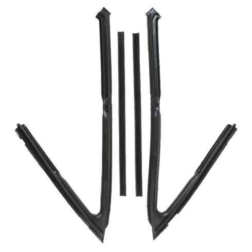 1962-67 Vent Window Weatherstrip set Convertible & 2 Door Hardtop