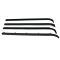 1980-86 Ford F-Series Pickup Complete Weatherstrip Kit for Trucks WITH All Black Rear Window Seal