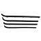 1980-86 Ford F-Series Pickup Complete Weatherstrip Kit for Trucks WITH Plastic Chrome Window Trim