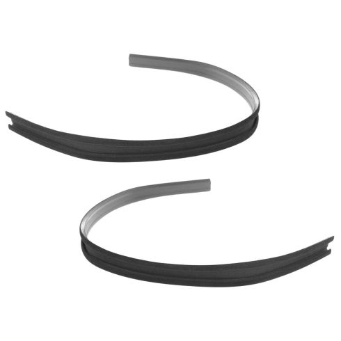 1968-95 Jeep CJ Wrangler w/Moveable Vent Door Glass Run Front Channel W/Strip PAIR