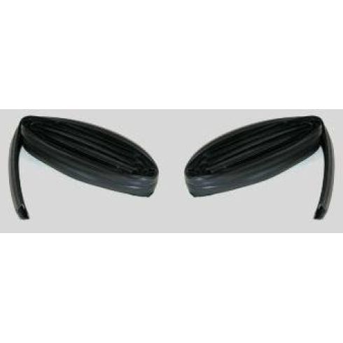 1961-71 Dodge PU Front Door Rear Upper Glass Run Channel Weatherstrip PAIR