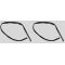 1964-72 Chevy El Camino Door Glass Run Weatherstrip PAIR