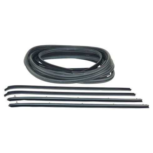 80-93 Dodge A/W150, 250, 350, Ramcharger; 80-81 Trailduster Front Door Weatherstrip Kit (10 Piece)