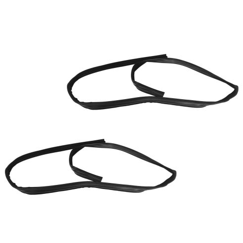 80-96 Bronco, F150; 80-86 F100; 80-97 F250-450 Frt Dr Glass Run Channel Weatherstrip Seal PAIR