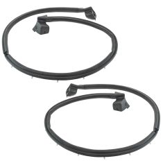 97-06 Jeep Wrangler (w/Half Door) Door Mounted Weatherstrip Seal Pair