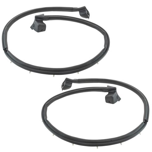 97-06 Jeep Wrangler (w/Half Door) Door Mounted Weatherstrip Seal Pair