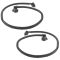 97-06 Jeep Wrangler (w/Half Door) Door Mounted Weatherstrip Seal Pair