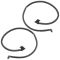 97-06 Jeep Wrangler (w/Half Door) Door Mounted Weatherstrip Seal Pair