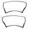 07-18 Jeep Wrangler (w/Full Door) Rear Door Mounted Weatherstrip Seal PAIR