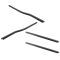 1999-15 Ford F250 F350 Super Duty Crew Cab Outer Window Sweep Set of 4