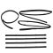 Dodge Pickup 8pc Window Sweep and Run Channel Weatherstrip Kit