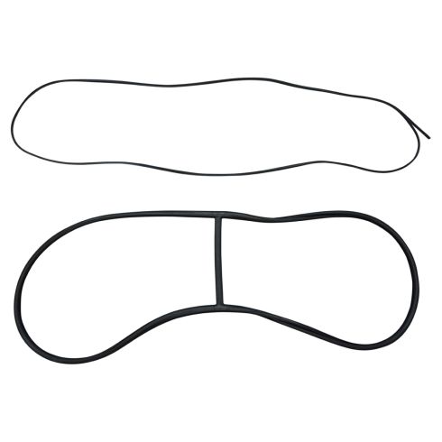 52-66 Willys M38A1; 54-64 M170 (w/Split Windshield) Windshield Gasket Seal w/Locking Strip