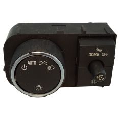 07-14 GM Truck, SUV Multifit (w/Fog Lights) Dash Mounted Headlight Switch Chrome Finish